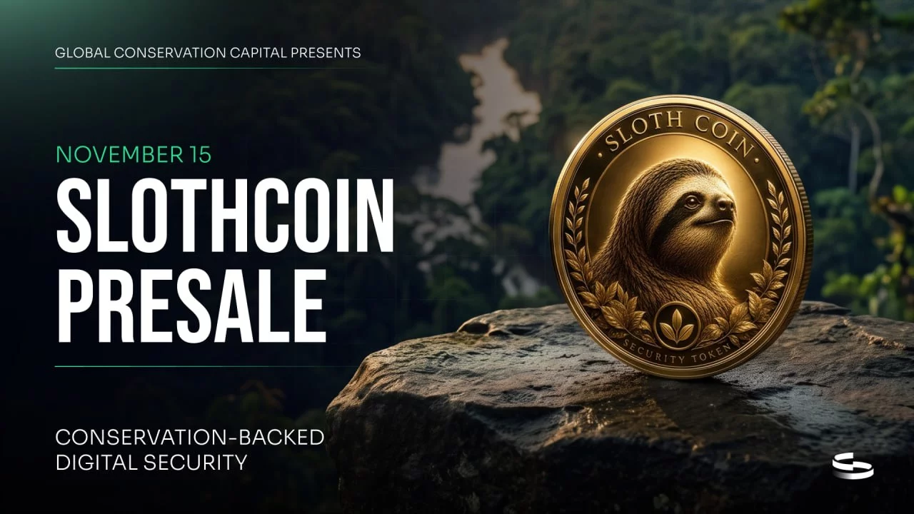 Global Conservation Capital Announces November 15 Presale Launch of Sloth Coin (SLOC), Connecting Rainforest Conservation With Environmental Credit Revenue - 2